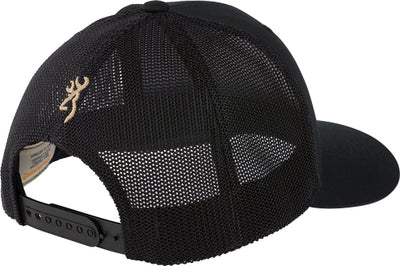Browning Cap South Pass 110 - Mesh Back Silicone Patch Blk*