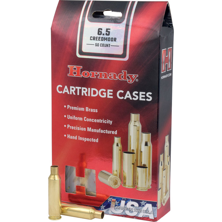 Hornady Unprimed Brass 6.5 Creedmoor 50 Pk.