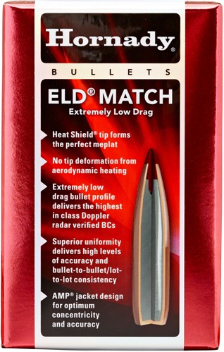 Hornady Bullets 22cal .224 - 73gr. Eld-m Match 100ct