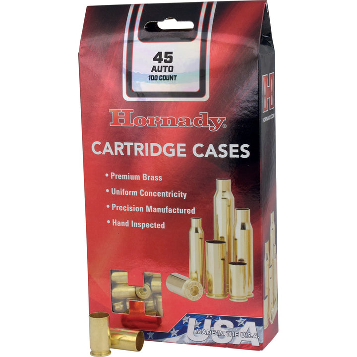 Hornady Unprimed Brass 45 Acp 100 Pk.