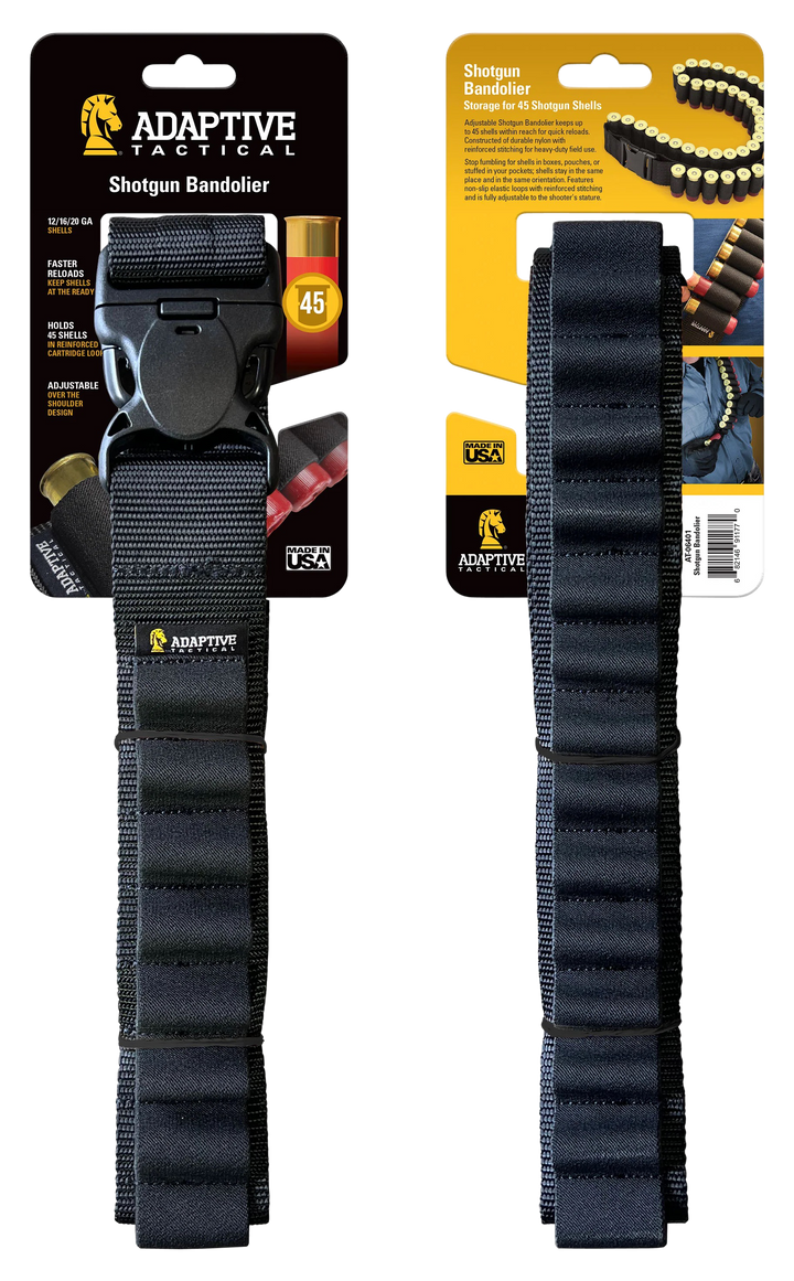 Adaptive Tactical Shotgun Bandolier, Adapt At06401 Shotgun Bandolier 45rds