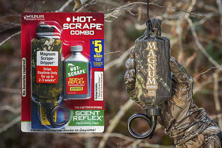 Wildlife Research Magnum Scrape-dripper, Wild 386 Magnum Dripper 4oz Golden Scrape Combo