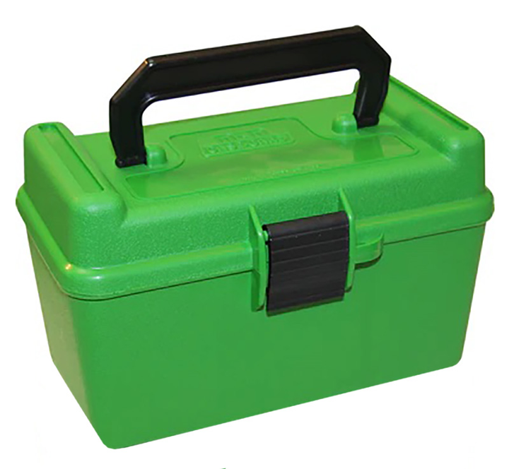 Mtm Deluxe Ammo Box, Mtm H50xl10 Dlx 50r Hndl 300wsm 300rem Ult Grn