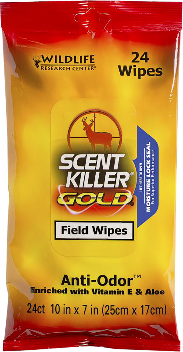 Wildlife Research Scent Killer Gold, Wild 1295 Sk Gold Field Wipes 24pack
