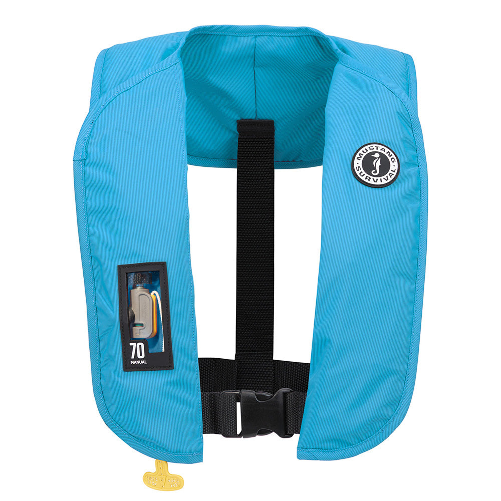 Mustang MIT 70 Manual Inflatable PFD Azure (Blue) Texas Fowlers