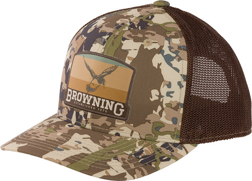 Browning Cap River Pines 110 - Mesh Back Silicone Ptch Auric*