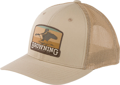 Browning Cap South Pass 110 - Mesh Back Silicone Patch Tan*