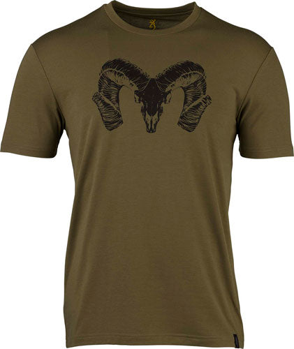 Browning Ss Perf Camp Shirt - Ram Logo Green X-large*