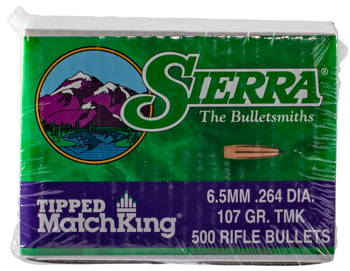 Sierra Tipped Matchking, Sierra 7407c .264 107 Tipped Mk 500