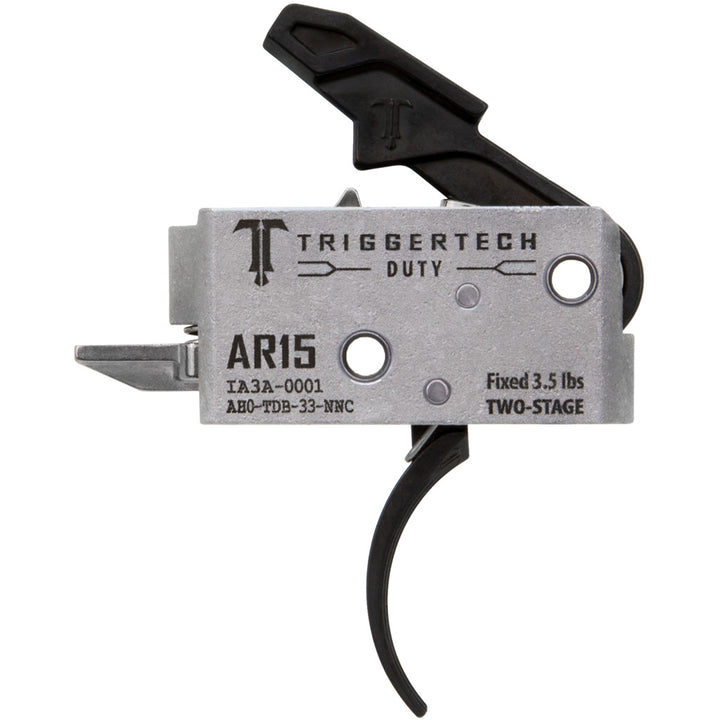 Trigger Tech Ar15 Duty Two Stage Triggers Black Curved