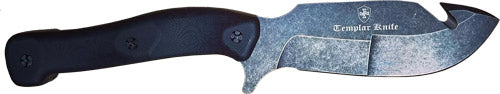 Templar Knife Reagan Fixed Bld - 4.6" D2 Stonewash W/guthook!