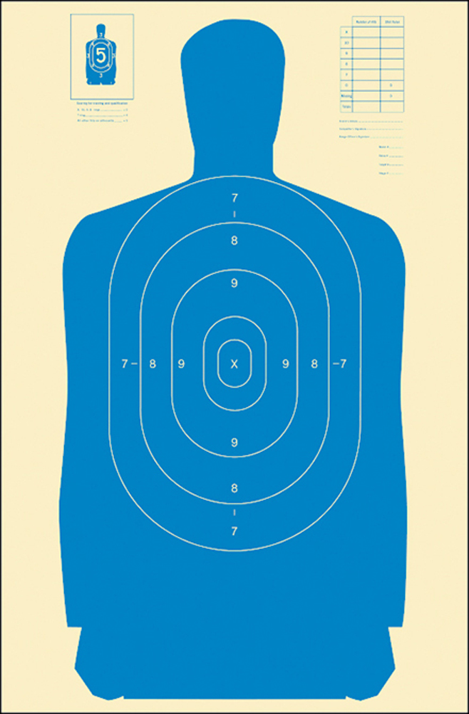 Action Target Inc B-27s, Action B-27sblue Targets 100 Bx