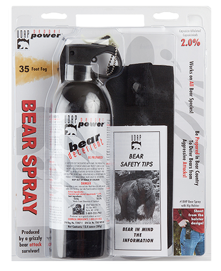 Udap Magnum Bear Spray, Udap 18hp Sup Mag Bear 380g Hip Hlst