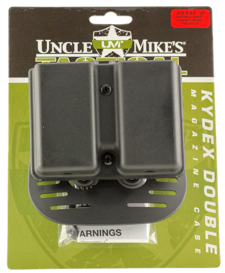 Uncle Mikes Kydex, Unc 5137-2 Kydex 1row 2mag Cs Paddle