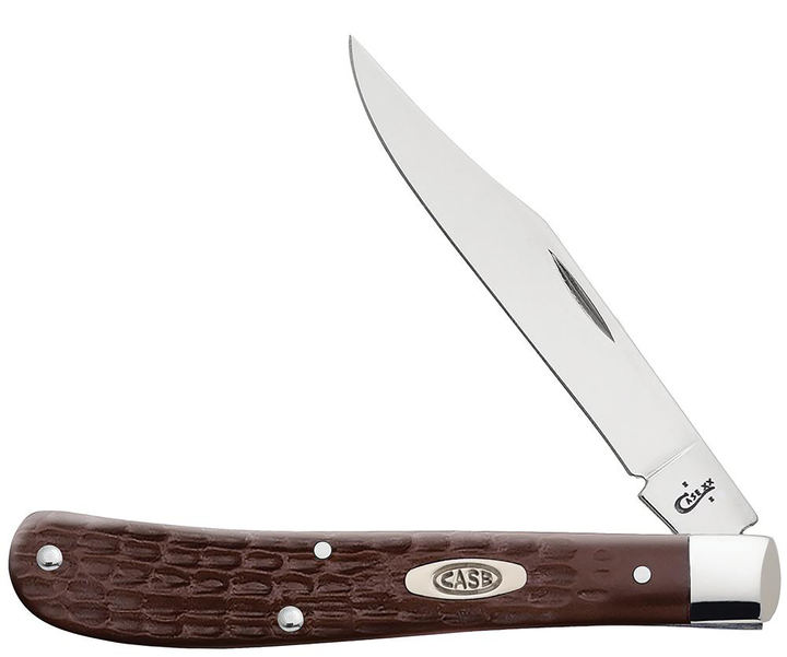 Case Trapper, Case 00135 Brown Syn Standard Jig Slimline Trapper