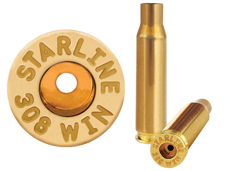 Starline Brass Unprimed Cases, Star 308wineup-50 Unp Brass 308 Winchester