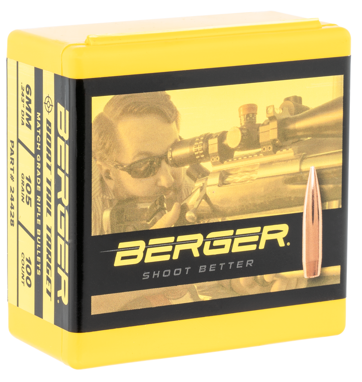 Berger Bullets Target, Berg 24428 Bull .243 105g Bt Tgt 100