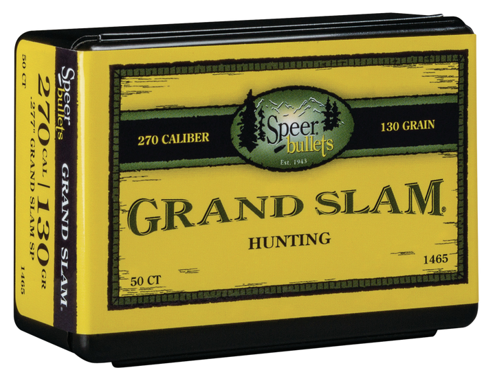 Speer Ammo Grand Slam, Speer 1465 Bull .277 130 Grandslam 50