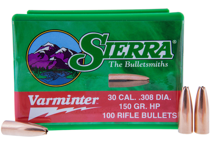Sierra Varminter, Sierra 2136 Bull .308 150 Hp Varminter 100