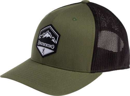 Browning Cap Mountain Buck - Logo Loden W/patch Bm Logo Adj
