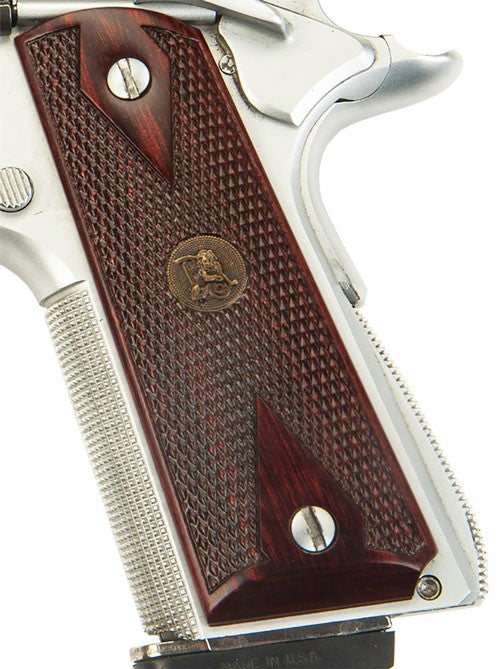 Colt 1911 Grip ガバメント　ローズウッド 　パックマイヤー Pachmayr Rosewood Grips 1911 - Double Diamond Checkered – Texas