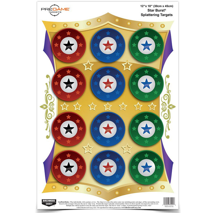 B/c Pregame Star Burst Tgt 8-12x18