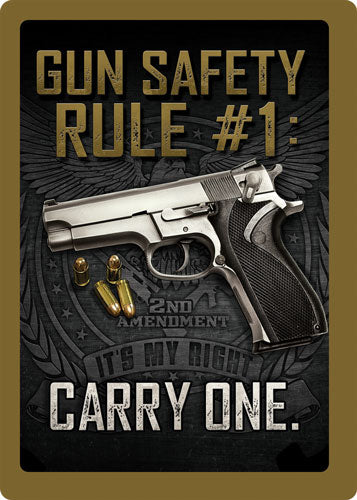 Rivers Edge Sign 12"x17" - "gun Safety"