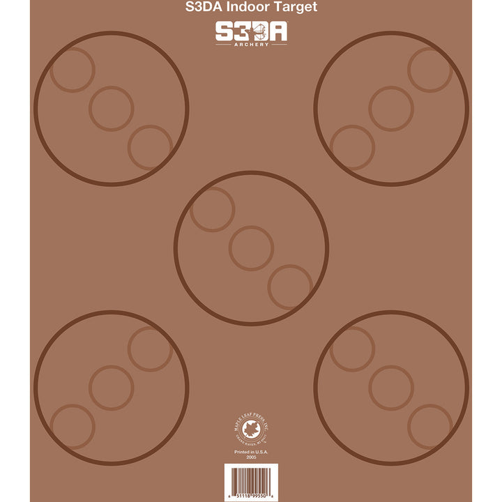 Maple Leaf S3da 3d Target Face Brown Asa 25 Pk.