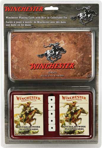 Rivers Edge Cards & Dice Tin - Winchester Vintage Theme