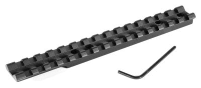 See-Through Scope Mount For Ruger Mark I-IV Pistols - 3" Picatinny Rail (Silver)