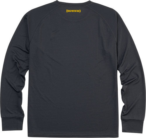 Browning Ls Tech Tee Carbon - Gray Large