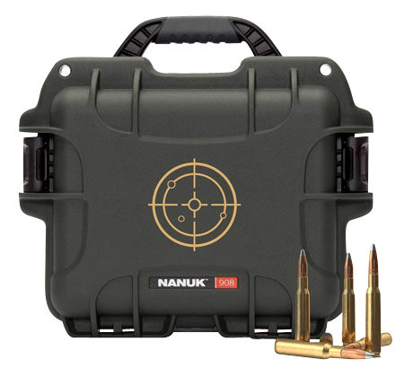 Nanuk (plasticase Inc) 908, Nanuk 908ammo1 Nanuk Case W/wht Target Logo Blk
