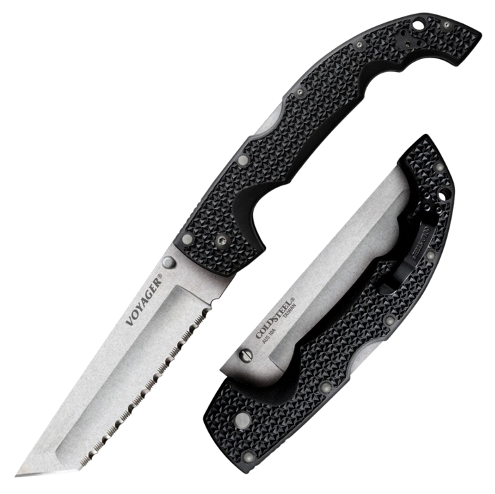 Cold Steel Voyager, Cold Cs-29axts Voyager Xl Tanto Point Serrated