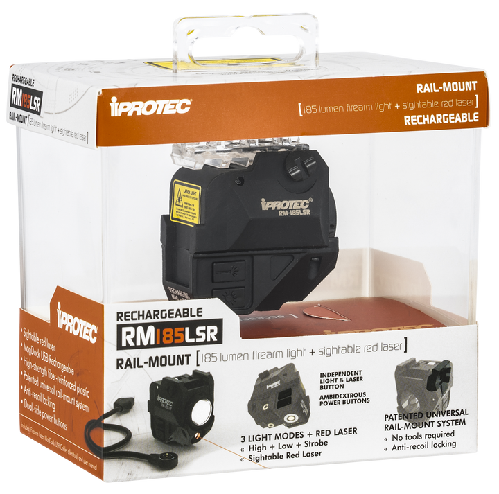 Rm185lsr Rail-mount Firearm Light With Red Laser
