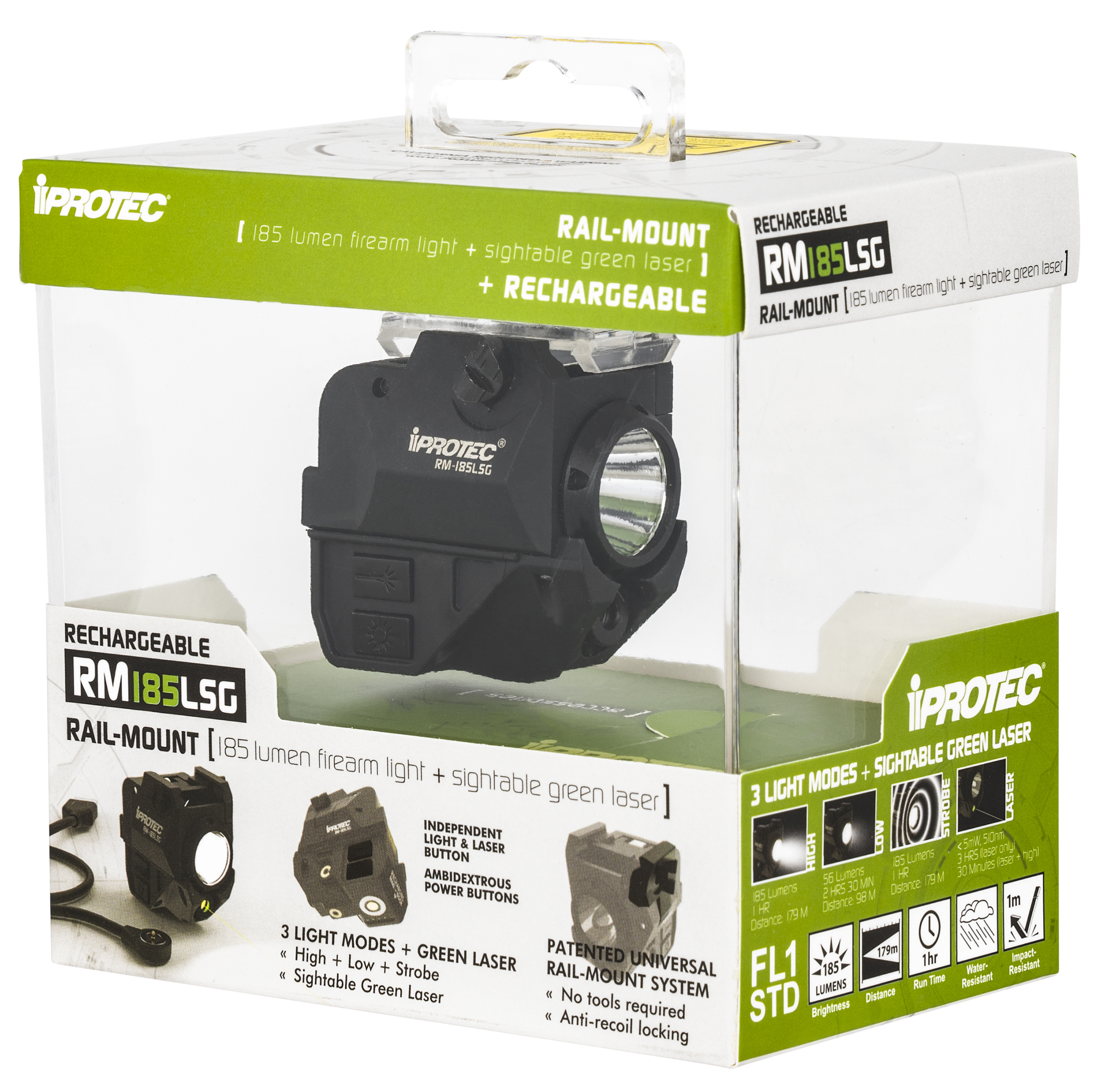 Rm185lsg Rail-mount Firearm Light With Green Laser – Texas Fowlers