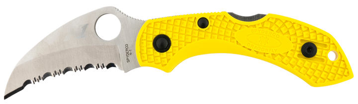 Spyderco Dragonfly 2, Spy C28syl2hb Drgnfly 2 Salt Hawkbll 2.30 Yel