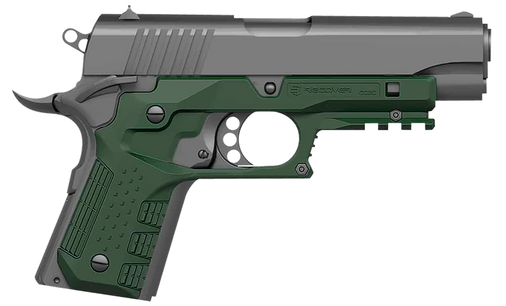Recover Innovations Inc Grip & Rail System, Rec Cc3c-03 1911 Comp Grip And Rail System Grn