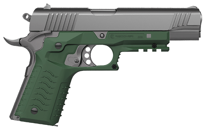 Recover Innovations Inc Grip & Rail System, Rec Cc3h-03 1911 Grip And Rail System Olive