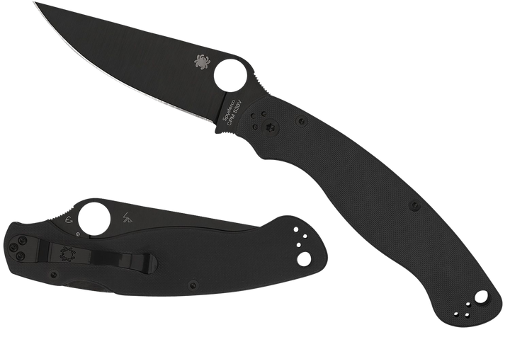 Spyderco Military 2, Spy C36gpbk2 Military 2 Black G-10 Reveal 13