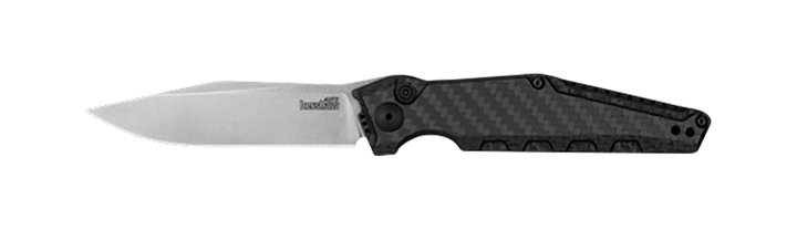 Kershaw Launch, Ker 7900cf Launch 7 Alum Blk Cf Blk/mag Cut