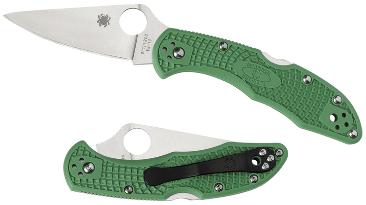 Spyderco Delica 4, Spy C11fpgr Delica 4 Flt Grd Pl Dp 2.88 Grn