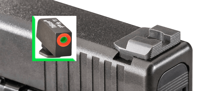 AmeriGlo Ameriglo Hackathorn, Amer Gl434 Hackathorn Glk 10/45 Grn/org/blk Firearm Accessories