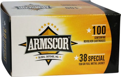 Armscor Armscor 38 Special 158gr Fmj - 100rd 12bx/cs Ammo