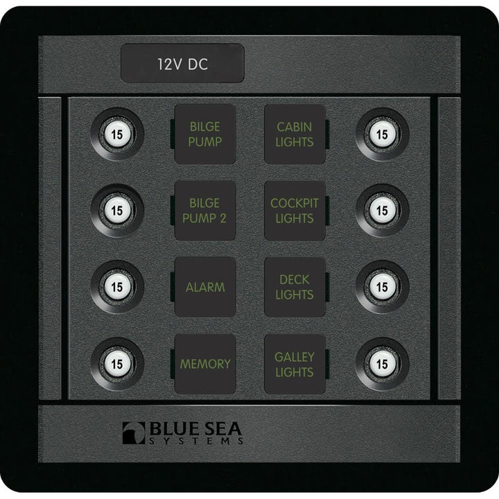Blue Sea Systems Blue Sea 1450 DC 8 Position CLB Square Electrical