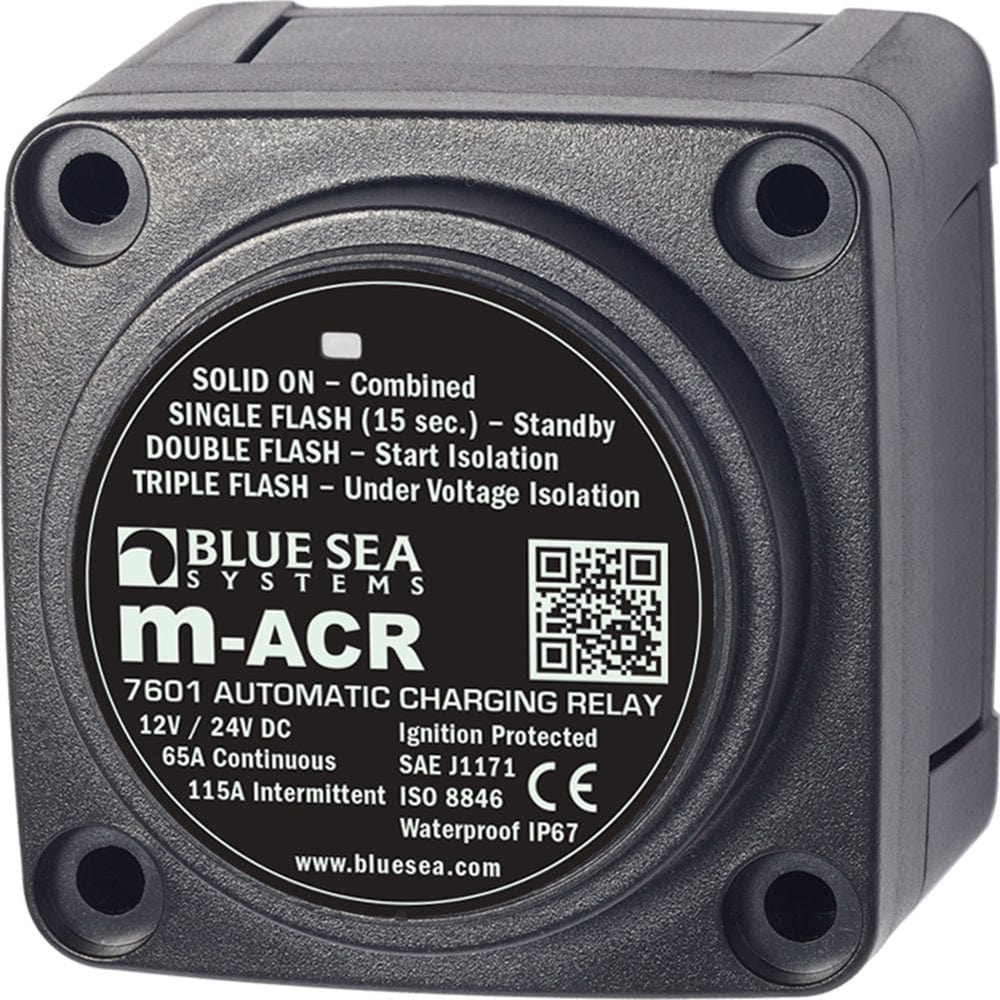 Blue Sea Systems Blue Sea 7601 DC Mini ACR Automatic Charging Relay - 65 Amp Electrical