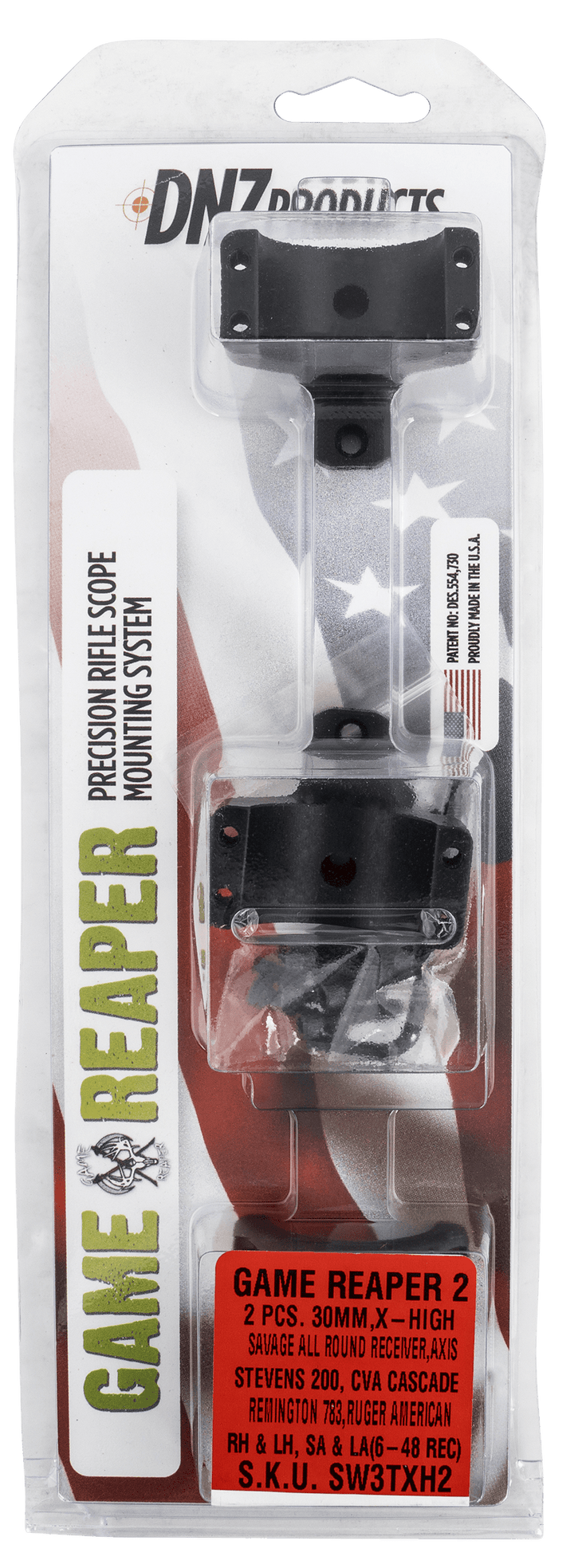 DNZ Dnz Game Reaper 2, Dnz Sw3txh2 2 Pc Sav Round Axis Xh Mt 30mm Optics Accessories