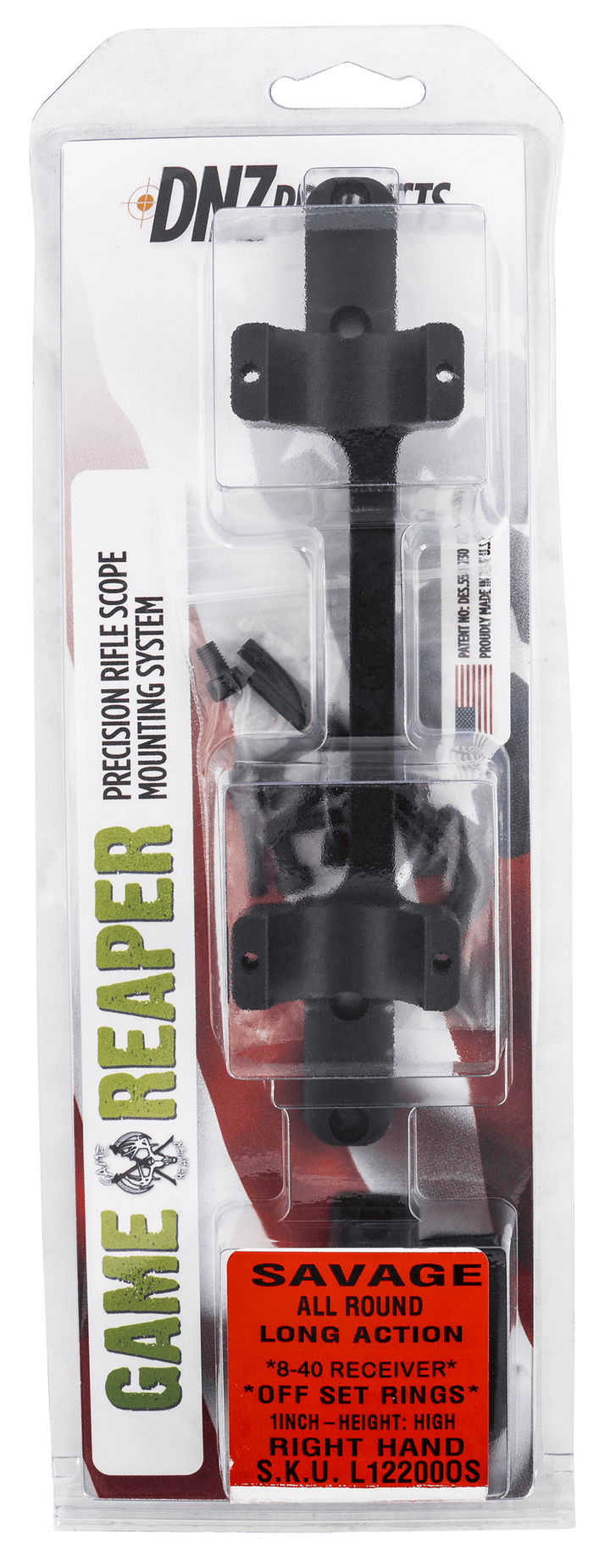 DNZ Dnz Game Reaper, Dnz L12200os Sav Round La Hi Mt 8-40 Offset Optics Accessories