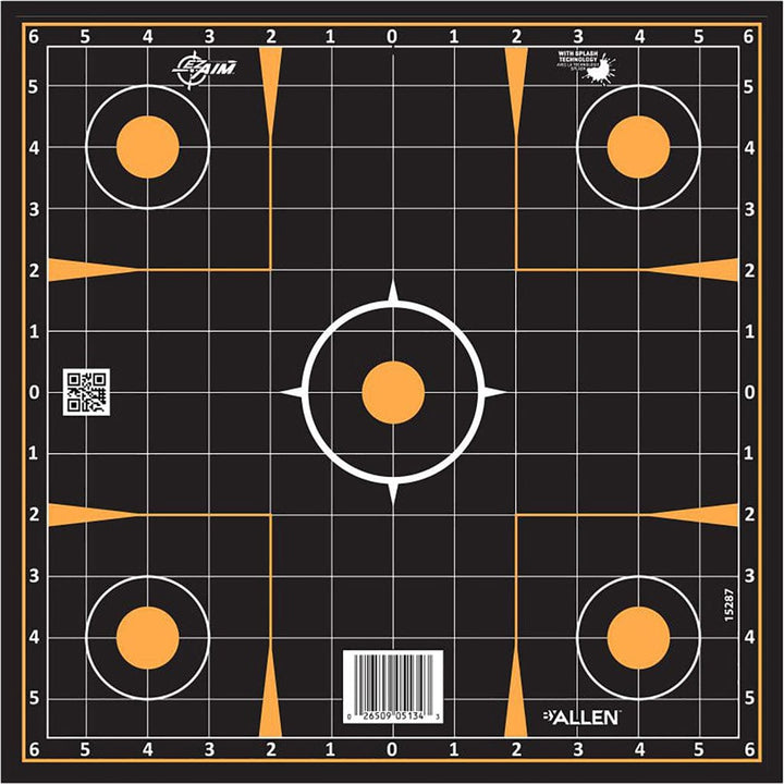 Ezaim Ezaim Splash Sight-in Grid Adhesive Targets 12x12 100 Pk. Shooting Gear and Acc