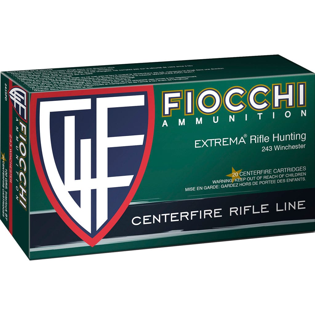 Fiocchi Fiocchi Field Dynamics Centerfire Rifle Ammo 243 Win. 100 Gr. Psp 20 Rd. Ammo