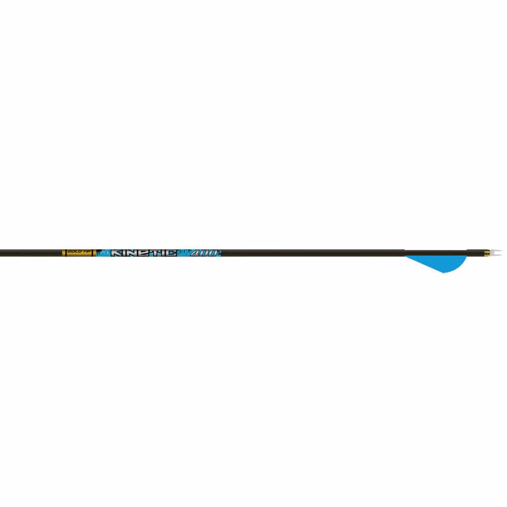 Gold Tip Kinetic KAOS 300 Arrows (1 Dozen) | Small Diameter Carbon Shafts With 2-Inch Raptor Vanes